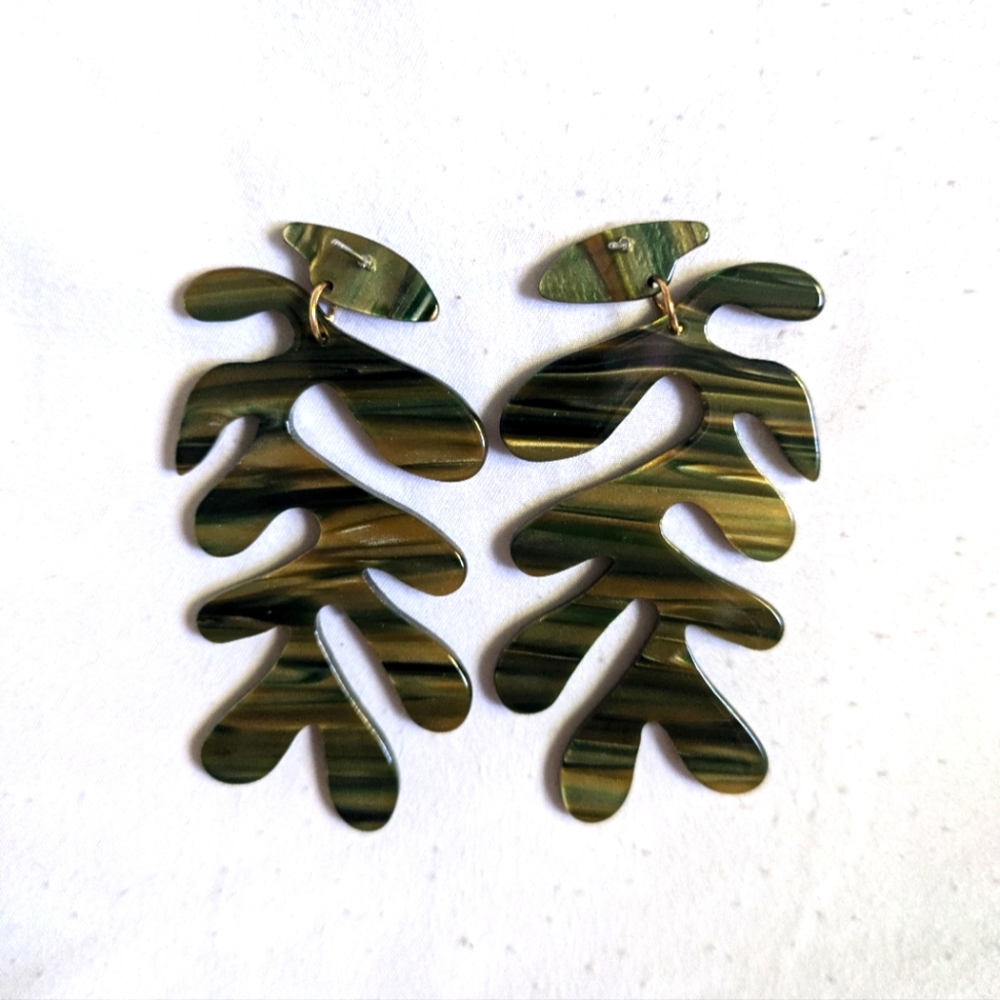 Matisse leaves earrings